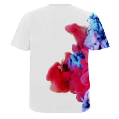 Мужская 3D футболка Colorful smoke 2