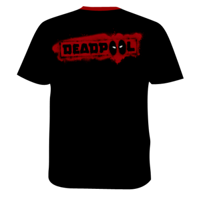 Мужская 3D футболка Deadpool shoots 2