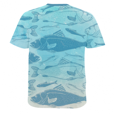 Мужская 3D футболка Fish 2