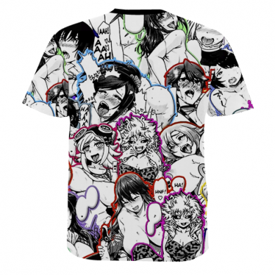 Принт Мужская 3D футболка Ahegao anime characters manga, Фото № 2 - FATLINE