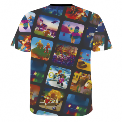 Чоловіча 3D футболка Roblox frames 2