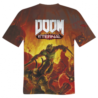 Принт Чоловіча 3D футболка Eternal Doom, Фото № 2 - FATLINE
