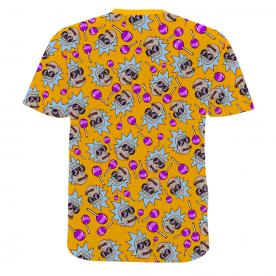 Мужская 3D футболка Rick and Candy 2