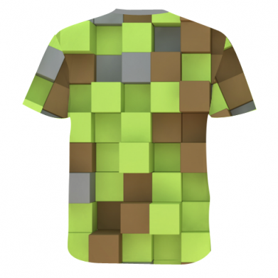 Чоловіча 3D футболка Minecraft cubes 2