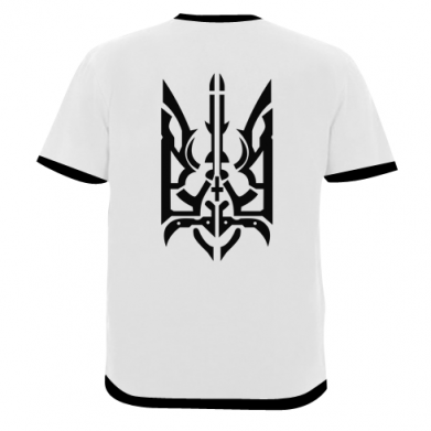 Мужская 3D футболка Герб Украины орнамент 2