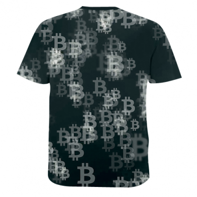 Мужская 3D футболка Bitcoin coin 2
