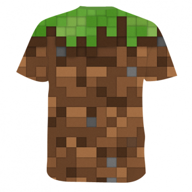 Чоловіча 3D футболка Steve from game Minecraft 2