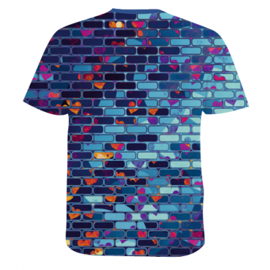 Чоловіча 3D футболка Marshmello logo and color background 2