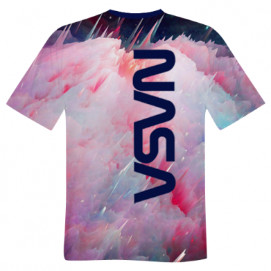 Принт Чоловіча 3D футболка Logo Nasa and space, Фото № 2 - FATLINE