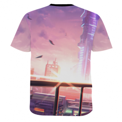 Чоловіча 3D футболка Anime warrior-girl 2