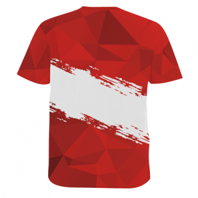 Принт Чоловіча 3D футболка Liverpool low poly red, Фото № 2 - FATLINE