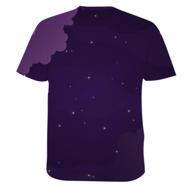 Мужская 3D футболка Sonic in space 2