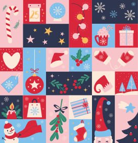 Повербанк 9000 mAh Unic Новогодний Фон 2