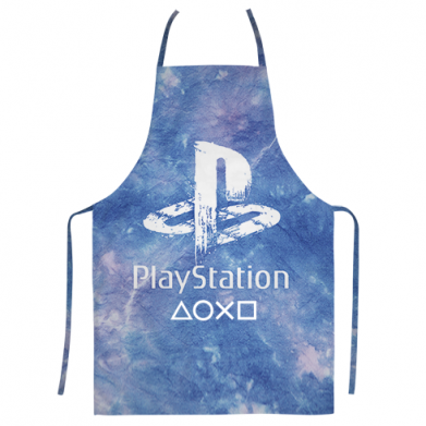Принт 3D фартук Playstation on tai dai background, Фото № 1 - FATLINE