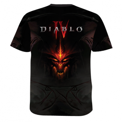 Мужская 3D футболка Диабло IV 2