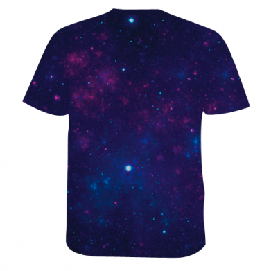 Мужская 3D футболка Смерть Катам космос 2