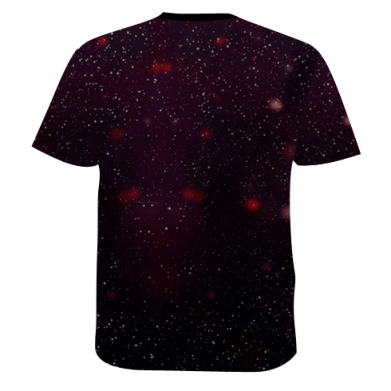 Чоловіча 3D футболка Тигр та гірлянда 2