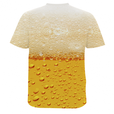 Чоловіча 3D футболка A man with a mermaid swims in beer 2