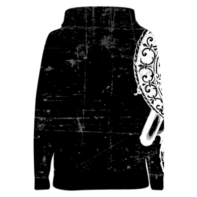 Жіноча 3D худі White Skull 2