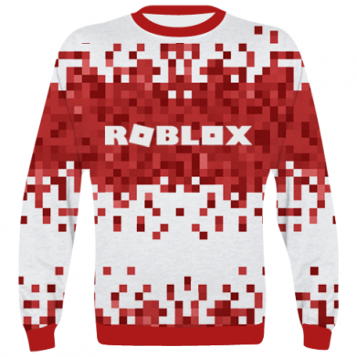 Принт 3D світшот Roblox of pixels background, Фото № 2 - FATLINE