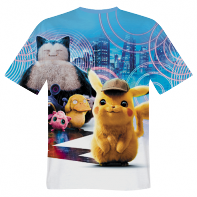 Принт Чоловіча 3D футболка Pikachu and Pokemon movie, Фото № 2 - FATLINE