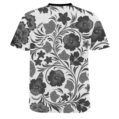 Мужская 3D футболка Petrikovskaya painting flowers 2