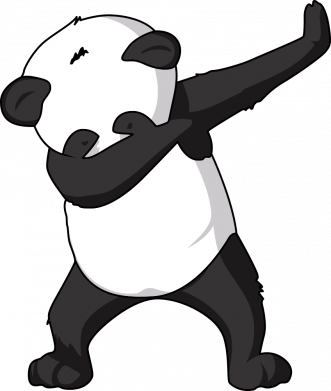 Принт Детский свитшот на флисе Panda swag, Фото № 2 - FATLINE