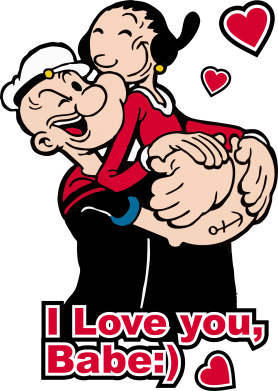 Чохол з розділу Моряк Папай Люблю тебе, мала для Xiaomi Redmi Note 9 5G/Redmi Note 9T 2