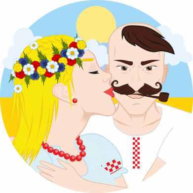 Пара козак і козачка.