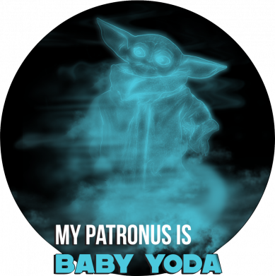 Мужские шорты My patronus is Baby yoda 2
