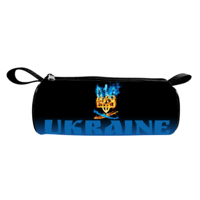 3D пенал Герб України в жовто-блакитному вогні 2