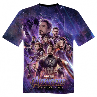 Принт Мужская 3D футболка Avengers endgame poster, Фото № 2 - FATLINE