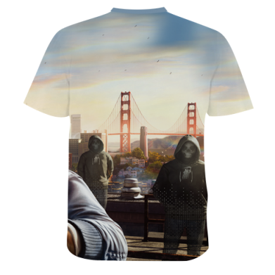 Чоловіча 3D футболка Watch dogs Marcus 2