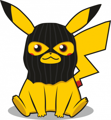 Принт Пляшка для води Fresh Pikachu in balaclava, Фото № 2 - FATLINE