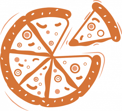 Принт Блокнот А5 Pizza vector, Фото № 2 - FATLINE