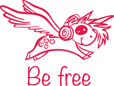 Дитяча футболка Be free unicorn 2