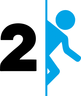 Принт Кружка двоколірна 320ml Portal 2 logo, Фото № 2 - FATLINE
