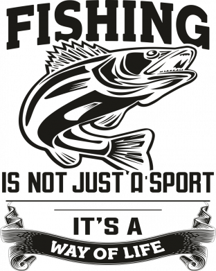 Шеврон закруглений прямокутний Fishing is not just a sport 2