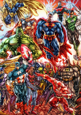 Стікер Muscular Superheroes 2