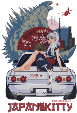 Чехол из раздела Авторские принты Japanese kitty для Samsung A50 2