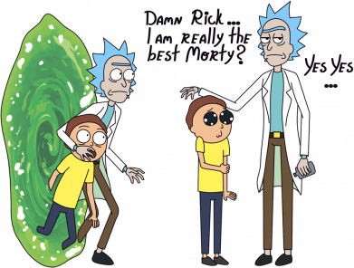 Детская футболка Рик и Морти. Не лучшее время 2