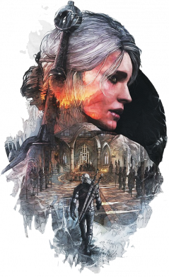 Бандана-труба The Witcher Ciri watercolor 2
