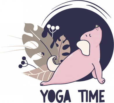 Женская футболка yoga time 2