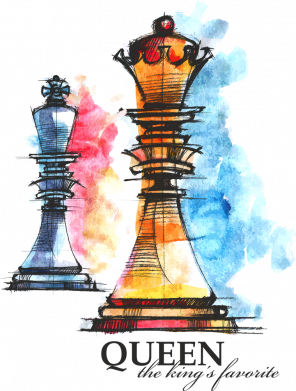 Детская худи Queen chess 2