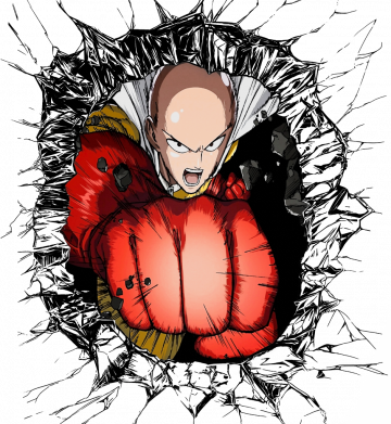 Чоловіча футболка Stedman Сайтама ломает стену 2