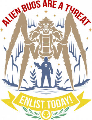 Женская футболка Helldivers 2 Пропаганда 2