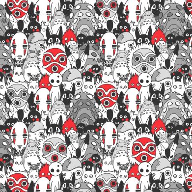 Принт Чохол для Samsung A33 5G Hayao Miyazaki Characters, Фото № 2 - FATLINE