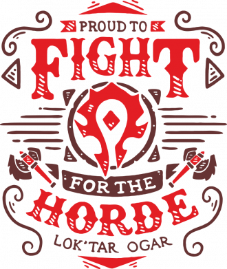 Мужская футболка Stedman Proud to fight for the Horde 2
