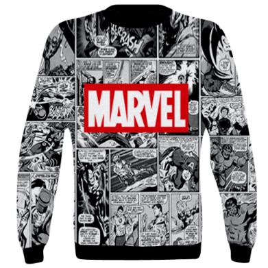 Принт 3D свитшот Comics Marvel, Фото № 2 - FATLINE