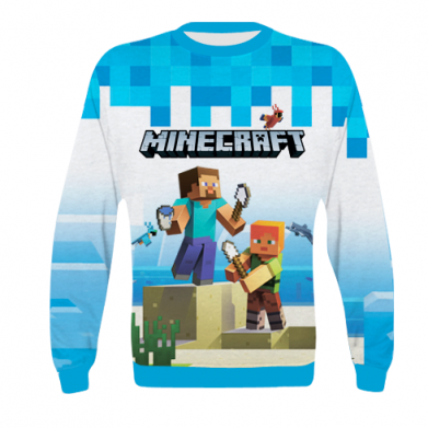 Принт Дитячий 3D світшот Minecraft summer, Фото № 2 - FATLINE